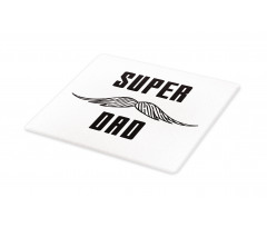 Super Dad with Mustache Cutting Board