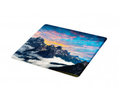 Alpine Clouds Foggy Cutting Board