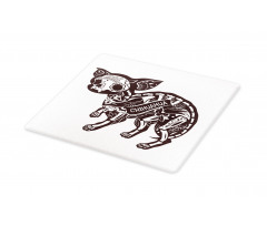 Floral Skeleton Cutting Board