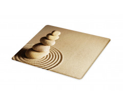 Balancing Stones on Sand Theme Cutting Board