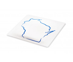 Simple Badger State Map Cutting Board