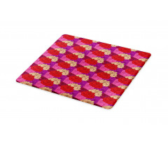 Dotted Colorful Floral Image Cutting Board