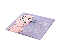 Farm Animal Singing Star Motifs Cutting Board