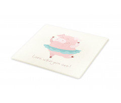 Love Who You Are with Ballerina Cutting Board