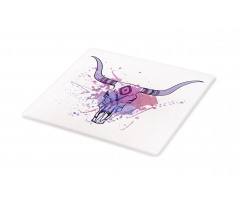 Bull Skull with Splashes Cutting Board