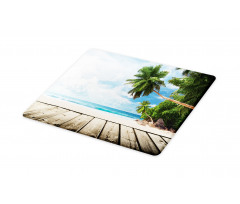 Sandy Tropic Ocean Beach Pier Cutting Board