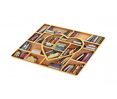 Love Reading Books Heart Cutting Board