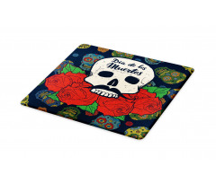 Skull with Roses Cutting Board