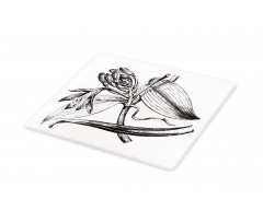 Vintage Engraved Flower Art Cutting Board