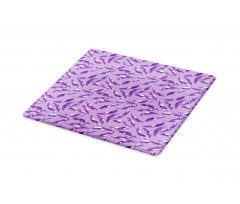 Lilac Delicate Feathers Cutting Board