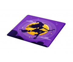 Witch Broom Silhouette Cutting Board