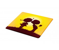 Children Silhouettes Cutting Board