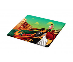 Romantic Couple on Gondola Cutting Board