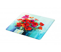 Poppy Flowers in Vase Cutting Board