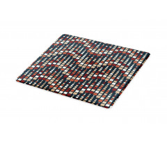 Squares Arranged Wavy Flow Cutting Board