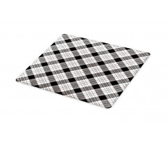 Diagonal Hatched Polygons Cutting Board