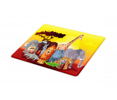 Cartoon Wildlife Cutting Board