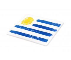 Brush Painting Stroke Flag Cutting Board