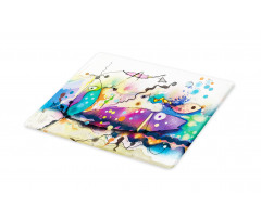 Modern Fine Art Paint Cutting Board