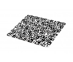 Funky Irregular Letters Cutting Board