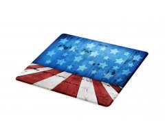 Grunge Stars Stripes Cutting Board