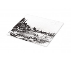 Vintage Cityscape of Istria Cutting Board