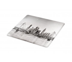 Panoramic Greyscale Cutting Board