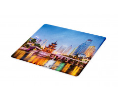 China Cityscape at Dusk Time Cutting Board