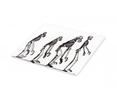 Evolution Theme Ape to Man Cutting Board