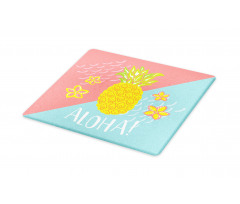 Flowers and Pineapple Pattern Cutting Board