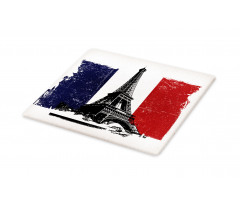 Grunge Flag Eiffel Tower Cutting Board