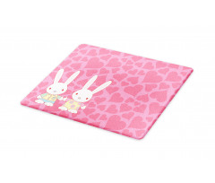 Couple Bunnies in Romance Cutting Board