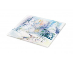 Watercolor Painting Blurred Cutting Board