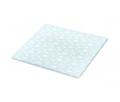 Stars Ornate on Baby Blue Cutting Board