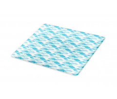 Overlapping Fluffy Clouds Cutting Board