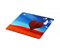 Heart Shaped Tree Scene Cutting Board