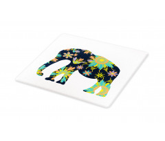 Oriental Floral Elephant Cutting Board