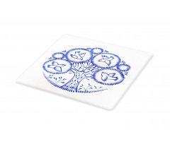 Birds in Botany Circles Cutting Board