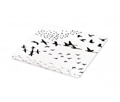 Monochrome Flying Birds Cutting Board