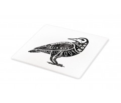 Gothic Bird Font Pattern Cutting Board