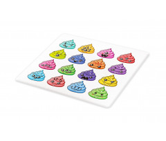 Happy Colorful Kawaii Cutting Board