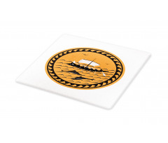 Greek Ship on Waves Cutting Board