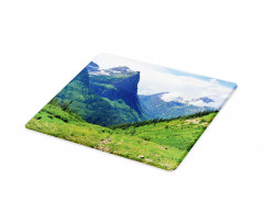 Summer Cloudy Peaks and Grass Cutting Board