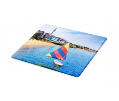 Rainbow Boat Sailing Cutting Board