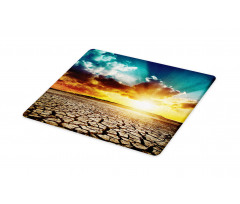 Sunset Cracked Earth Cutting Board