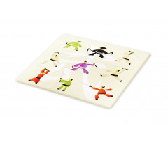 Japanese Martial Art Icons Cutting Board