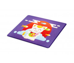 Maneki Neko Coins Fish Cutting Board