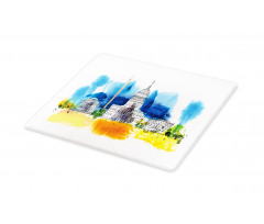 White House Paint Cutting Board