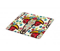 Mexican Folk Animal Skull Cutting Board