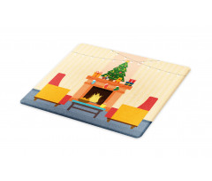 Cartoon Xmas Interior Cutting Board